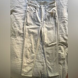 Madewell Classic Straight Jeans in Tile White